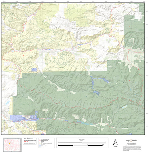 2025 Colorado Hunt Map – GMU 44 Preview 1
