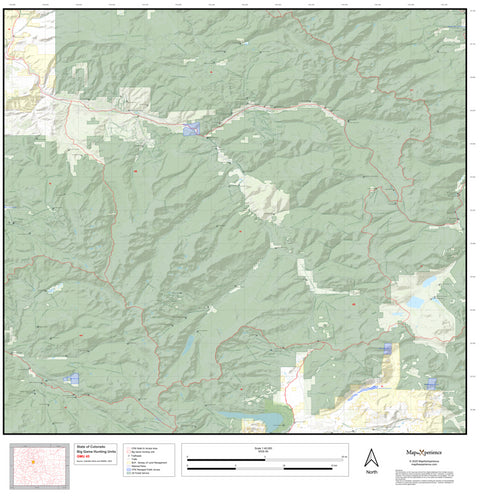 2025 Colorado Hunt Map – GMU 45 Preview 1