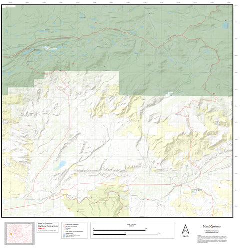 2025 Colorado Hunt Map – GMU 52 Preview 1