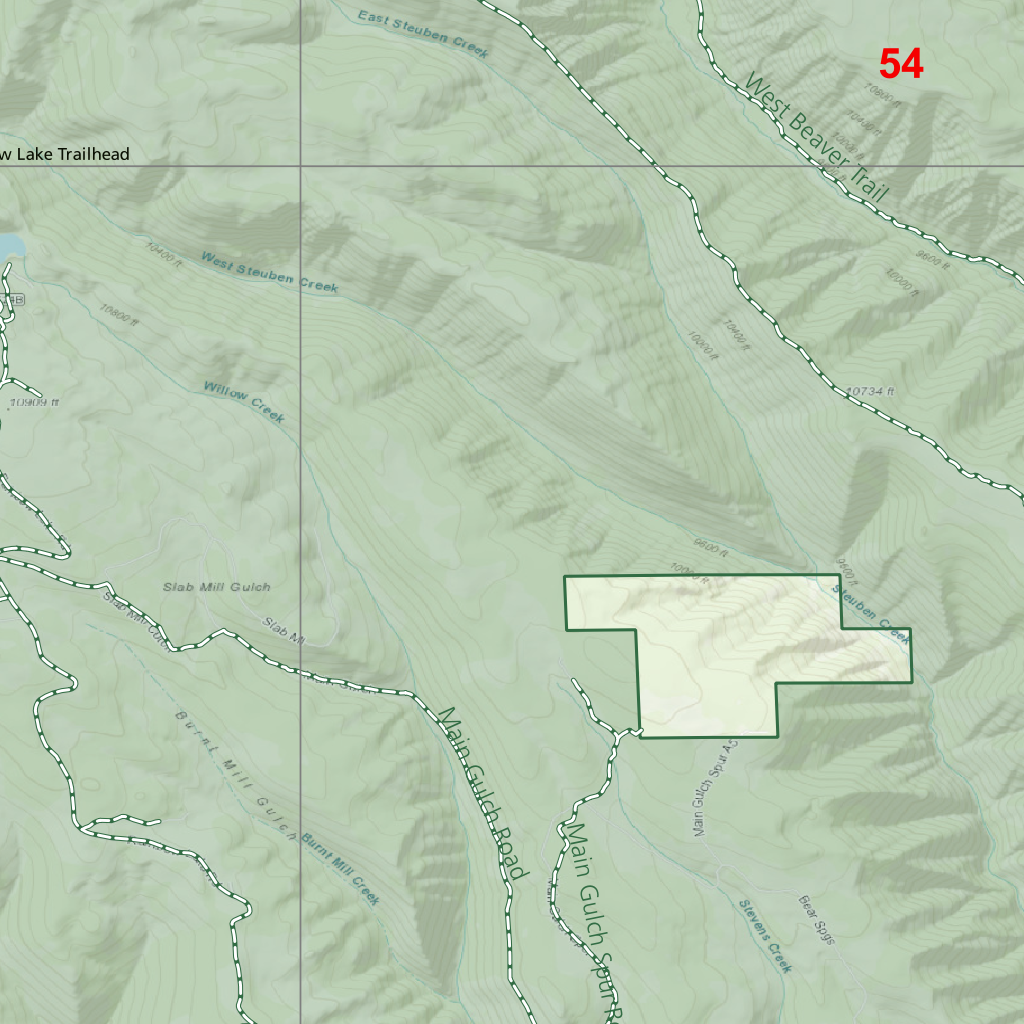 2025 Colorado Hunt Map – GMU 54 by Map the Xperience | Avenza Maps