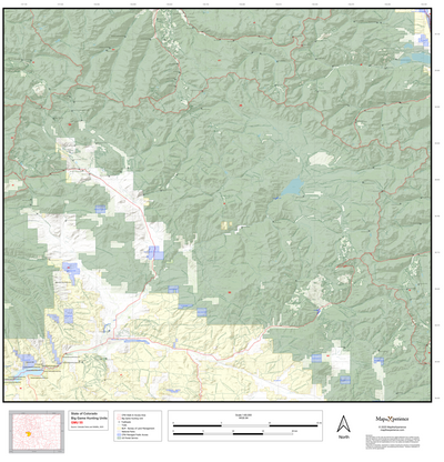 2025 Colorado Hunt Map – GMU 55 Preview 1