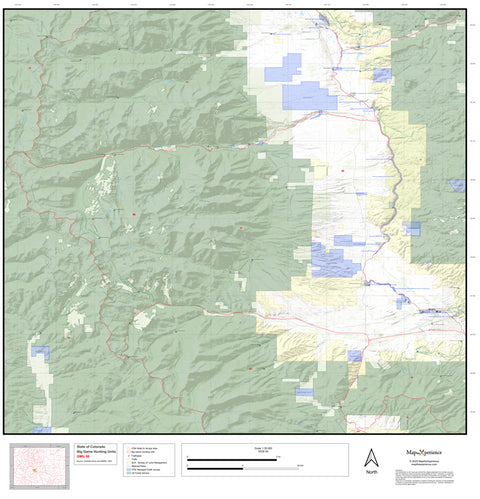 2025 Colorado Hunt Map – GMU 56 Preview 1
