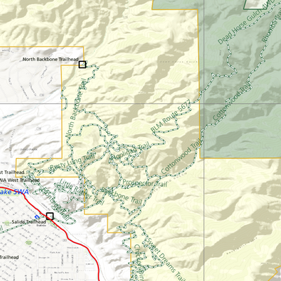 2025 Colorado Hunt Map – GMU 57 Preview 3