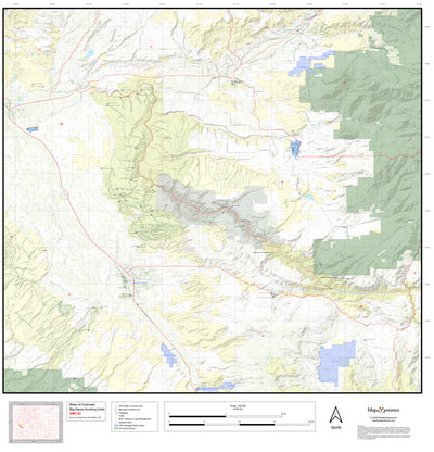 2025 Colorado Hunt Map – GMU 64 Preview 1