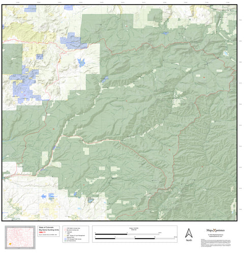 2025 Colorado Hunt Map – GMU 71 Preview 1