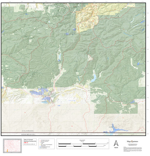 Distance Hunt Map 2025 Colorado Hunt Maps – GMU 75, 77, 78, 751 & 771 Map Bundle by Map ...