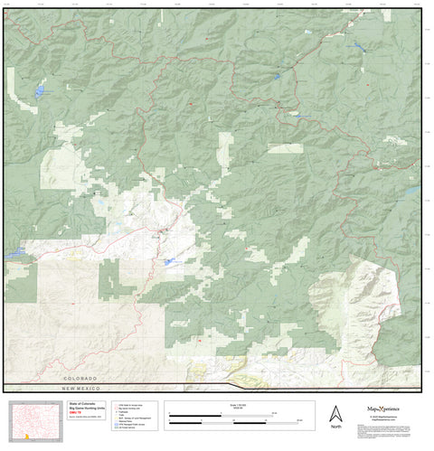 2025 Colorado Hunt Map – GMU 78 Preview 1