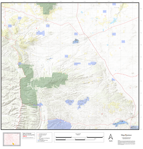 2025 Colorado Hunt Map – GMU 85 Preview 1