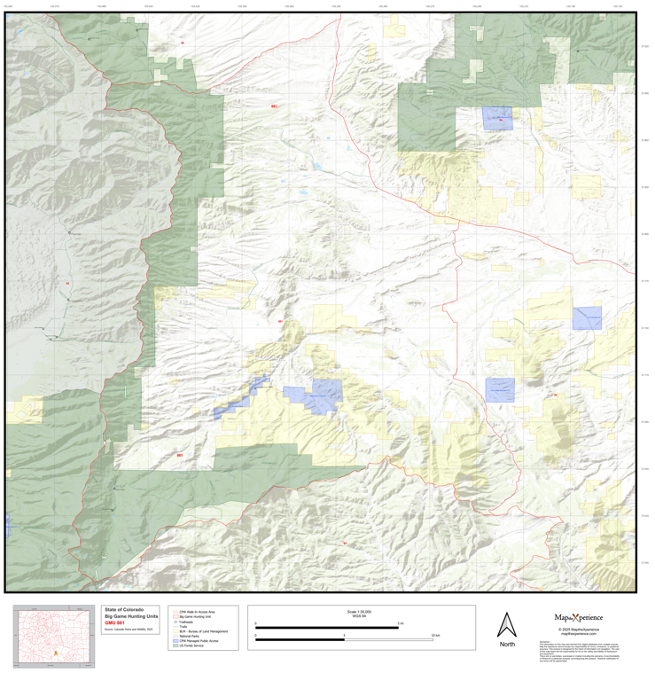 2025 Colorado Hunt Map – GMU 861 by Map the Xperience | Avenza Maps