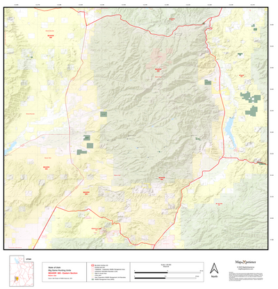 2025 Utah Hunt Map - Beaver Unit East Preview 1