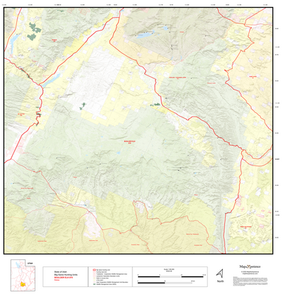 2025 Utah Hunt Map - Boulder Unit Preview 1