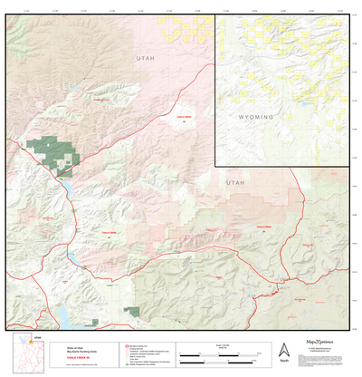 2025 Utah Hunt Map - Chalk Creek Unit Preview 1