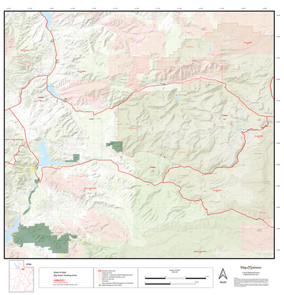 2025 Utah Hunt Map - Kamas Unit Preview 1