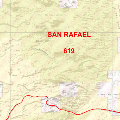 2025 Utah Hunt Map - Manti San Rafael Unit (North) Preview 3