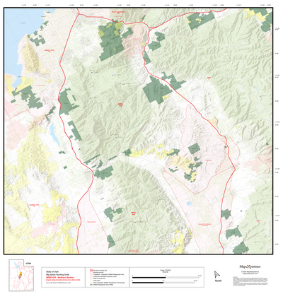 2025 Utah Hunt Map - Nebo Unit (North) Preview 1
