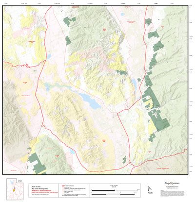 2025 Utah Hunt Map - Nebo Unit (South) Preview 1