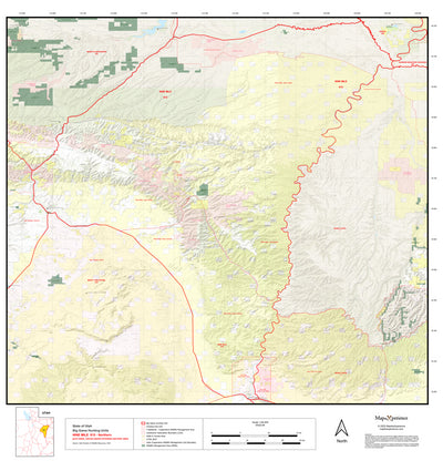 2025 Utah Hunt Map – Nine Mile Unit Preview 1