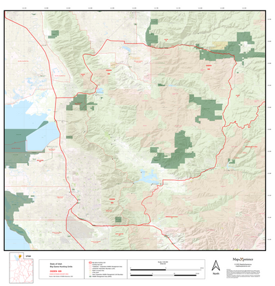 2025 Utah Hunt Map - Ogden Unit Preview 1