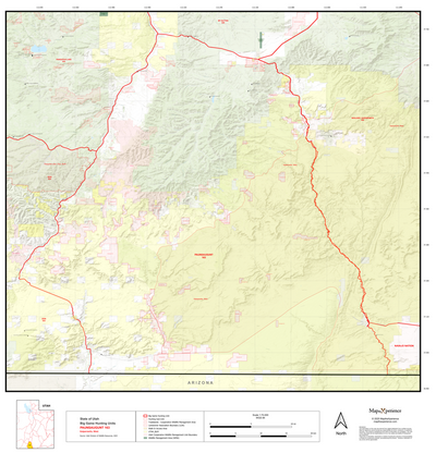 2025 Utah Hunt Map - Paunsaugunt Unit Preview 1