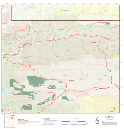 2025 Utah Hunt Map - Yellowstone Unit Preview 1