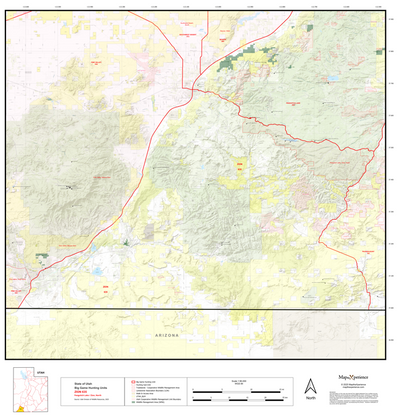 2025 Utah Hunt Map - Zion Unit Preview 1