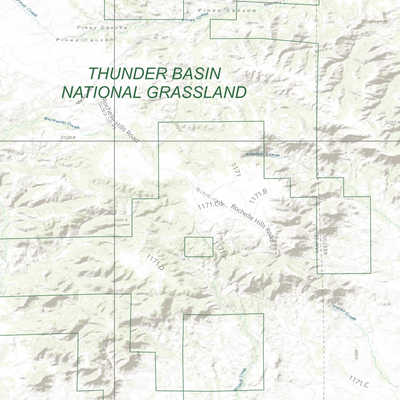 2025 Wyoming Deer Hunt Map – Deer Area 10 (Rochelle Hills) Preview 3