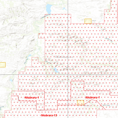 2025 Wyoming Deer Hunt Map – Deer Area 14 (Twenty Mile) Preview 3