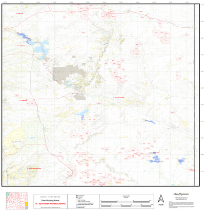 2025 Wyoming Deer Hunt Map – Deer Area 15 (Southeast Wyoming) Preview 1