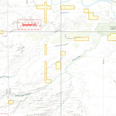 2025 Wyoming Deer Hunt Map – Deer Area 15 (Southeast Wyoming) Preview 2