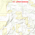 2025 Wyoming Hunt Map – Antelope Area 115 (Upper Nowood) Preview 2