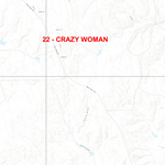 2025 Wyoming Hunt Map – Antelope Area 22 (Crazy Woman) Preview 2