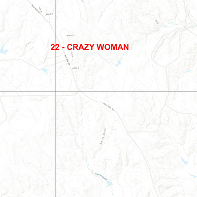 2025 Wyoming Hunt Map – Antelope Area 22 (Crazy Woman) Preview 2