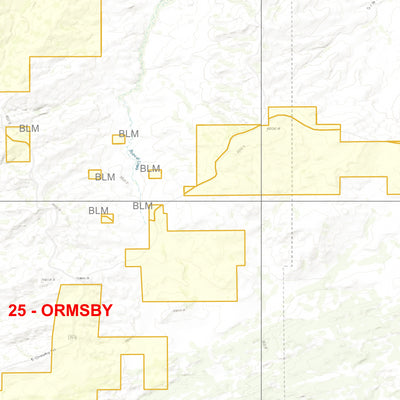 2025 Wyoming Hunt Map – Antelope Area 25 (Ormsby) Preview 2