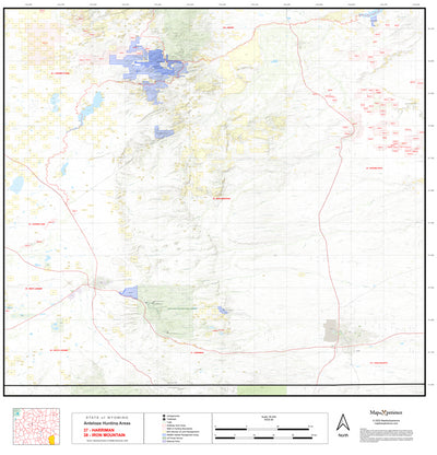 2025 Wyoming Hunt Map – Antelope Area 37 (Harriman) Preview 1