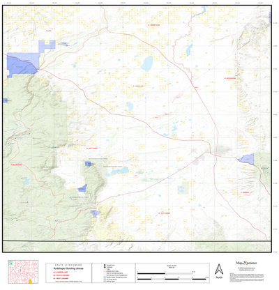 2025 Wyoming Hunt Map – Antelope Area 44 (South Laramie) Preview 1
