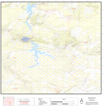 2025 Wyoming Hunt Map – Antelope Area 48 (Leo Hanna) Preview 1