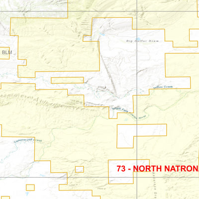 2025 Wyoming Hunt Map – Antelope Area 73 (North Natrona) Preview 2