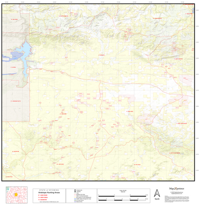 2025 Wyoming Hunt Map – Antelope Area 74 (Deer Creek) Preview 1