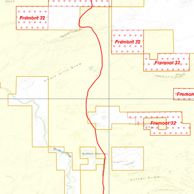 2025 Wyoming Hunt Map – Antelope Area 75 (Badwater) Preview 2