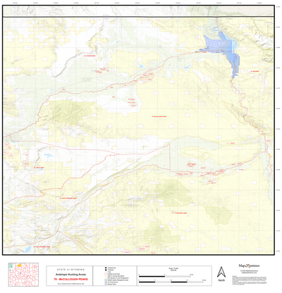 2025 Wyoming Hunt Map – Antelope Area 78 (McCullough Peaks) Preview 1