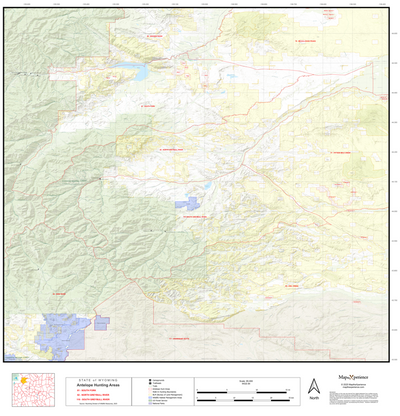 2025 Wyoming Hunt Map – Antelope Area 81 (South Fork) Preview 1