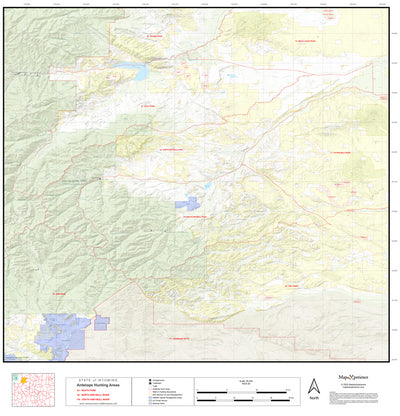 2025 Wyoming Hunt Map – Antelope Area 82 (North Greybull River) Preview 1