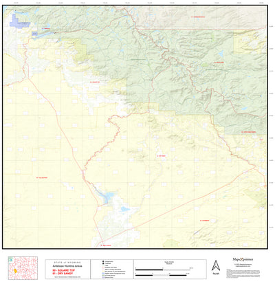 2025 Wyoming Hunt Map – Antelope Area 91 (Dry Sandy) Preview 1