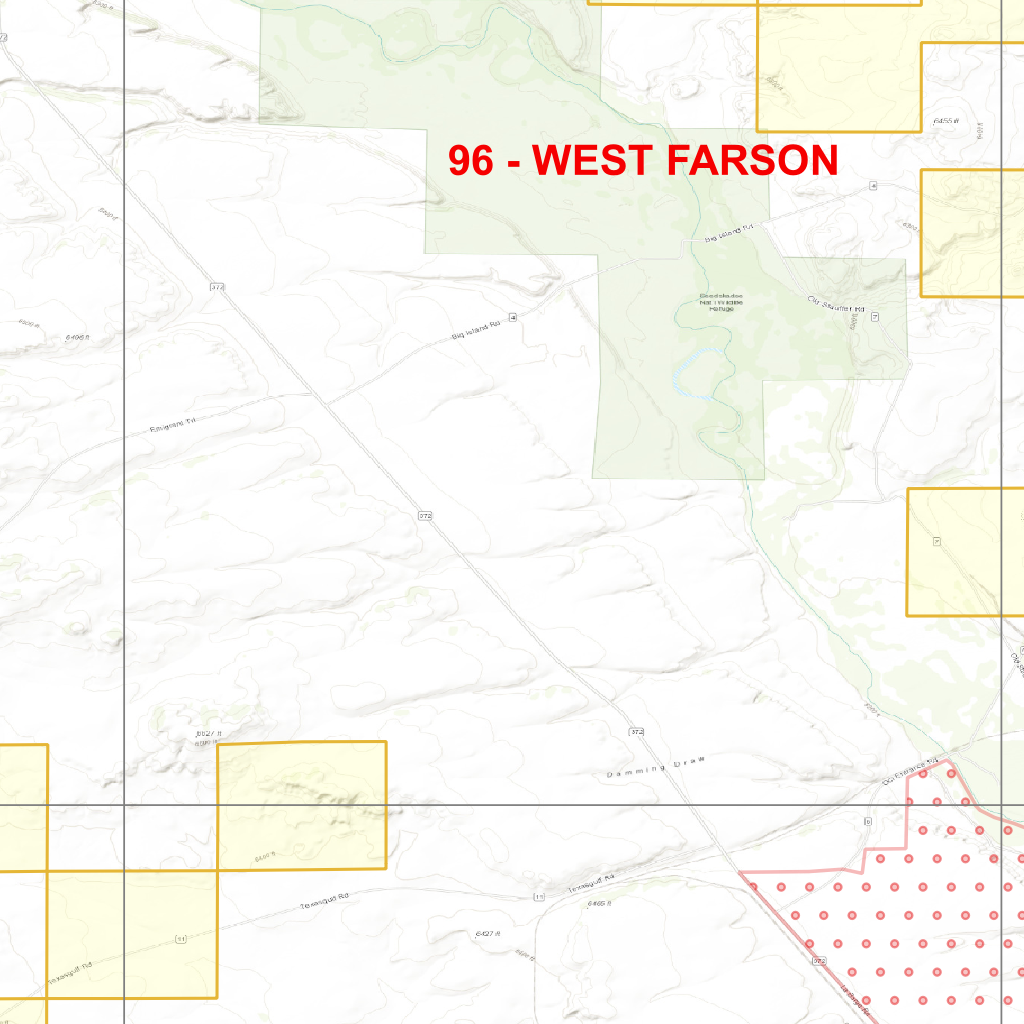 2025 Wyoming Hunt Map – Antelope Area 96 (West Farson) by Map the ...