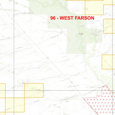 2025 Wyoming Hunt Map – Antelope Area 96 (West Farson) Preview 2