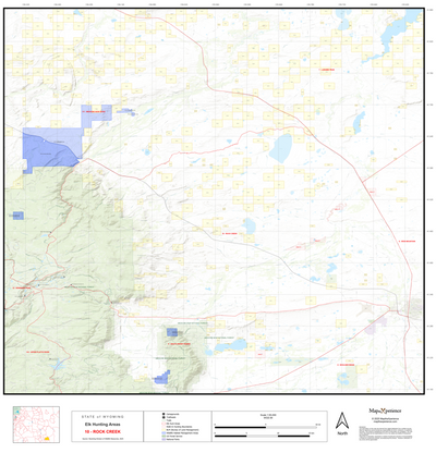 2025 Wyoming Hunt Map – Elk Area 10 Preview 1