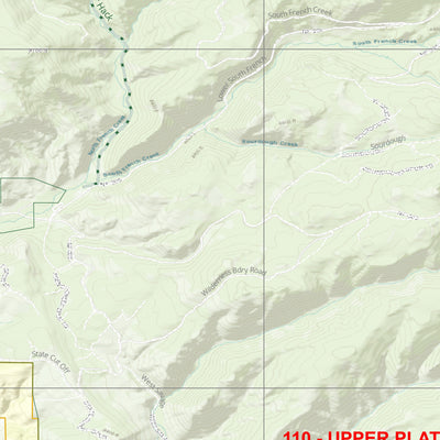 2025 Wyoming Hunt Map – Elk Area 110 (Upper Platte River) Preview 2