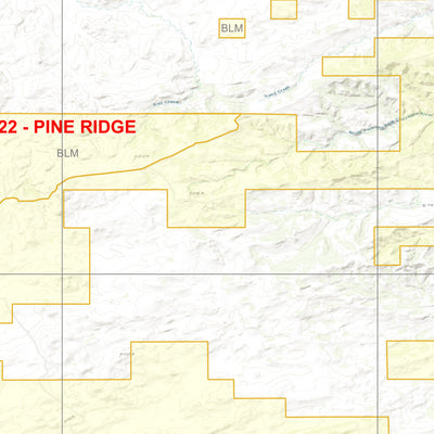 2025 Wyoming Hunt Map – Elk Area 122 (Pine Ridge) Preview 2