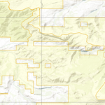 2025 Wyoming Hunt Map – Elk Area 124 (Powder Rim Western) Preview 3