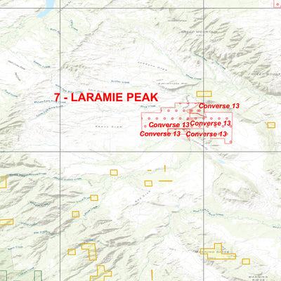 2025 Wyoming Hunt Map – Elk Area 126 (Lost Springs) Preview 3